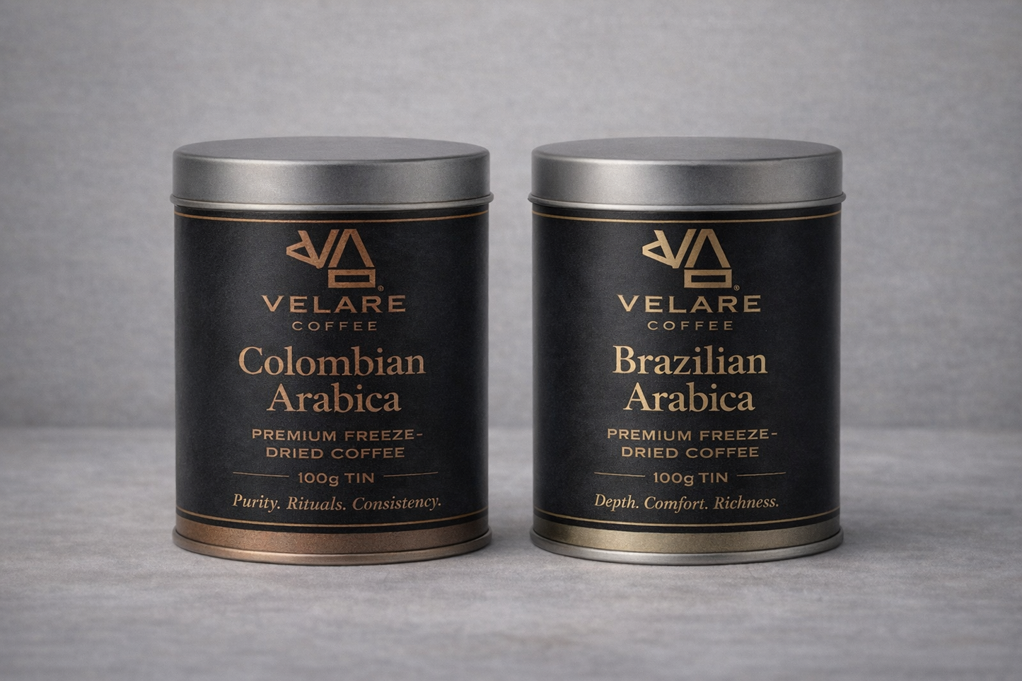 Velare Freeze-Dried Duo — Colombia + Brazil (2 × 100g)