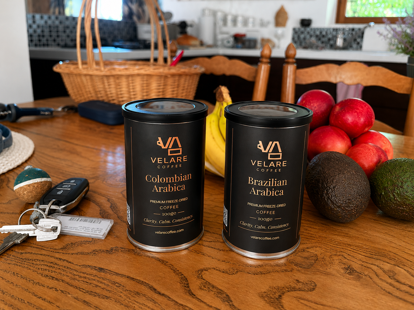 Velare Freeze-Dried Duo — Colombia + Brazil (2 × 100g)